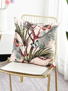 Butterfly Print Cushion Cover Without Filler