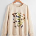 Butterfly Print Sweatshirt