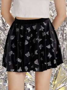 Butterfly Rhinestone Skirt