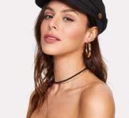 Button Detail Bakerboy Cap