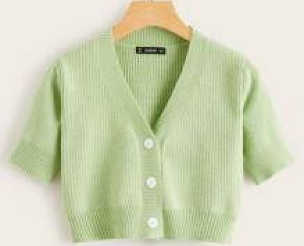 Button Fly Crop Cardigan