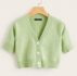 Button Fly Crop Cardigan