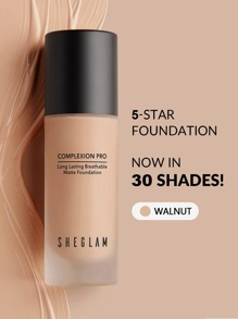 COMPLEXION PRO Long Lasting Breathable Matte Foundation-WALNUT