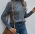 Cable Knit Turtleneck Sweater