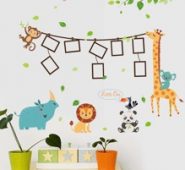 Cartoon Animal Print Wall Sticker