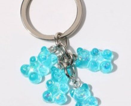 Cartoon Bear Charm Keychain