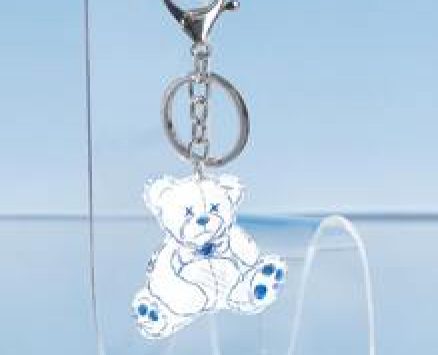 Cartoon Bear Charm Keychain