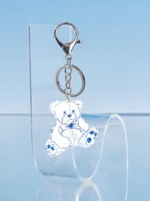 Cartoon Bear Charm Keychain