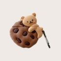 Cartoon Bear Decor Cookie Design Airpods Case