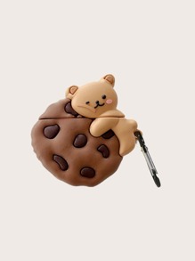 Cartoon Bear Decor Cookie Design Airpods Case