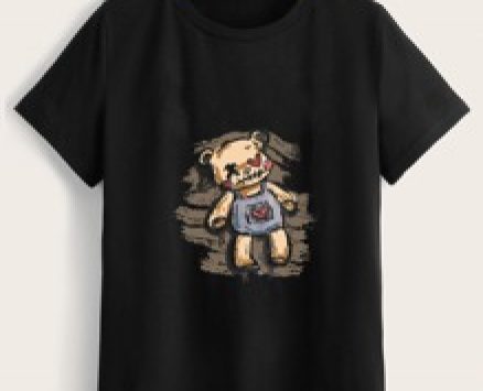 Cartoon Bear Graphic Tee