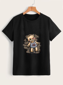 Cartoon Bear Graphic Tee