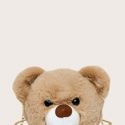 Cartoon Bear Shaped Crossbody Bag