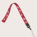 Cartoon Cat Pattern Phone Lanyard