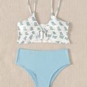 Cartoon Dinosaur Bikini Swimsuit