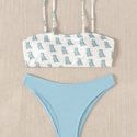 Cartoon Dinosaur Bikini Swimsuit