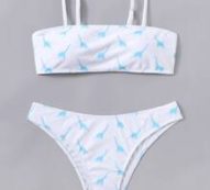 Cartoon Dinosaur Bikini Swimsuit