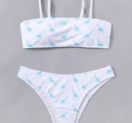 Cartoon Dinosaur Bikini Swimsuit