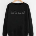 Cartoon Dinosaur Graphic Sweatshirt