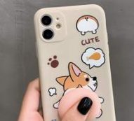 Cartoon Dog Print Phone Case