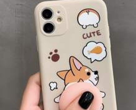 Cartoon Dog Print Phone Case