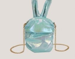 Cartoon Ear Metallic Crossbody Bag
