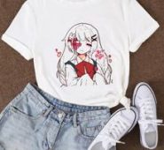 Cartoon Figure Graphic Tee
