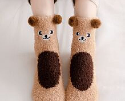 Cartoon Fuzzy Socks