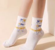 Cartoon Graphic Crew Socks