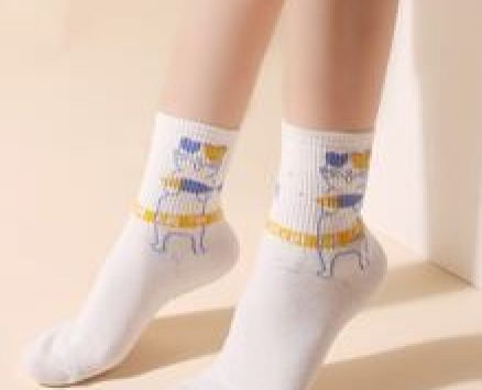 Cartoon Graphic Crew Socks