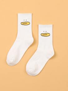 Cartoon Graphic Crew Socks