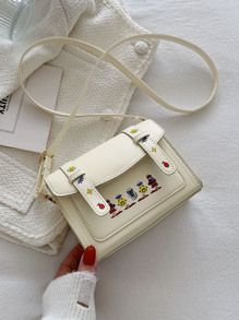 Cartoon Graphic Crossbody Bag