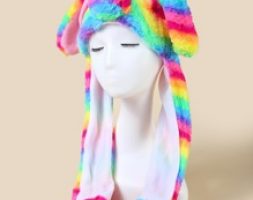 Cartoon Graphic Ear Decor Fluffy Hat