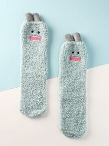 Cartoon Graphic Fuzzy Socks