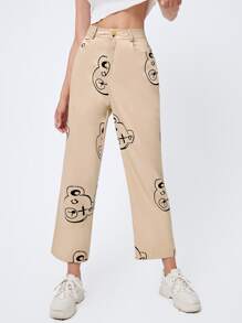 Cartoon Graphic Pants