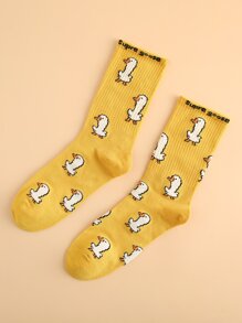 Cartoon Graphic Socks