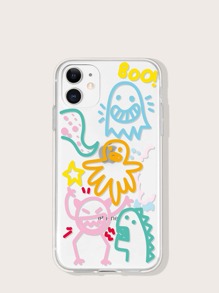 Cartoon Octopus Clear iPhone Case