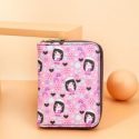 Cartoon Pattern Zip Around Card Holder