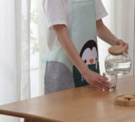 Cartoon Penguin Print Apron