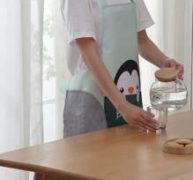 Cartoon Penguin Print Apron