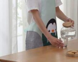 Cartoon Penguin Print Apron