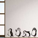 Cartoon Penguin Print Wall Sticker