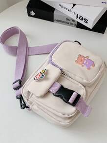 Cartoon Pocket Crossbody Bag