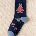 Cartoon Rabbit Pattern Crew Socks