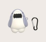 Cartoon Shark Design Airpods Case