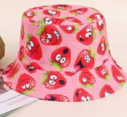 Cartoon Strawberry Bucket Hat