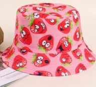 Cartoon Strawberry Bucket Hat