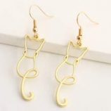 Cat Decor Drop Earrings