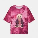 Cat Graphic Tie Dye Tee