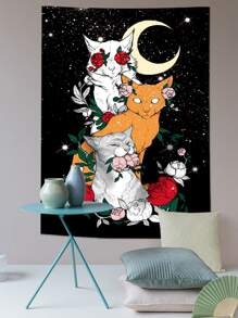 Cat Print Tapestry